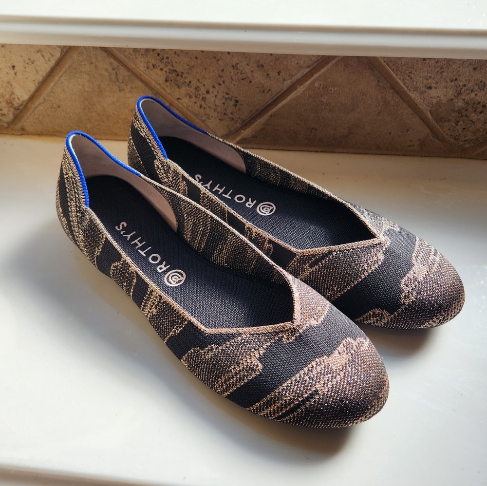 NIB Rothy's Golden Shimmer